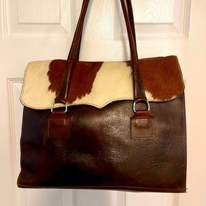 Two Bar West beautiful rich brown bag hand made